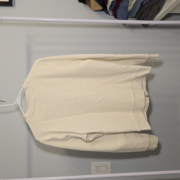 H&M mens white zip up sweater - Picture 2 of 3